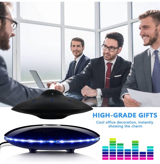 Magnetic Levitating Bluetooth Speaker, RUIXINDA Levitating UFO Speakers with LED Lights Base 360 Degree Rotation,Wireless Floating Speakers for Home Office Decor Cool Tech Gadgets,Creative Gifts Magnetic Levitating Bluetooth Speaker, RUIXINDA Levitating UFO Speakers with LED Lights Base 360 Degree Rotation,Wireless Floating Speakers for Home Office Decor Cool Tech Gadgets,Creative Gifts