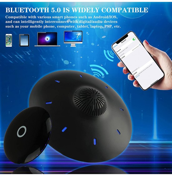 Magnetic Levitating Bluetooth Speaker, RUIXINDA Levitating UFO Speakers with LED Lights Base 360 Degree Rotation,Wireless Floating Speakers for Home Office Decor Cool Tech Gadgets,Creative Gifts Magnetic Levitating Bluetooth Speaker, RUIXINDA Levitating UFO Speakers with LED Lights Base 360 Degree Rotation,Wireless Floating Speakers for Home Office Decor Cool Tech Gadgets,Creative Gifts