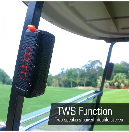 Pro Portable Magnetic Bluetooth Golf Speaker Wireless Waterproof IPX6/Shockproof - 3rd Generation Magnetic Golf Speakers for Golf Cart 20-Hour Playtime Golf Gifts (TWS & SD Card Function) Pro Portable Magnetic Bluetooth Golf Speaker Wireless Waterproof IPX6/Shockproof - 3rd Generation Magnetic Golf Speakers for Golf Cart 20-Hour Playtime Golf Gifts (TWS & SD Card Function)